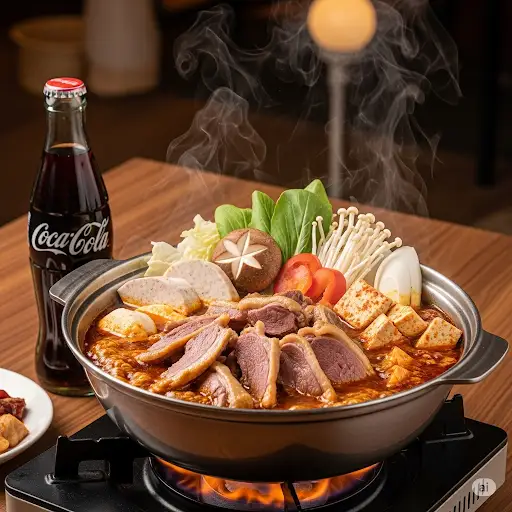 Combo Lẩu vịt nấu chao + 2 coca  - 180.000 ₫ tại Quán Việt Thái - Bún Bò Cay Bạc Liêu & Lẩu Vịt Nấu Chao - Điện Biên Phủ