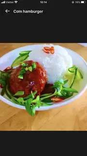 Hình ảnh Cơm Humburger