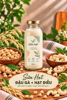Hình ảnh Sữa: hạt điều + đậu gà