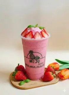 Sinh Tố Dâu (Ly 500ml) - 35.000 ₫ tại Miju Juices - Sinh Tố, Nước Ép & Trái Cây Tươi - Thoại Ngọc Hầu