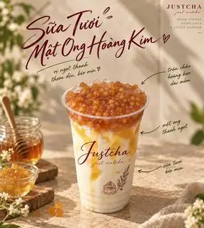 Hình ảnh Sữa Tươi Mật Ong Hoàng Kim