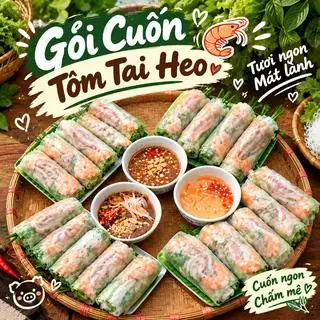 Hình ảnh Gỏi Cuốn Tôm Tai Heo