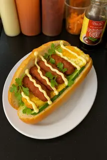 Hình ảnh Bánh mì nem trứng - kèm trà tắc
