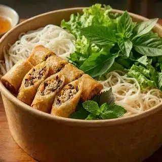 Hình ảnh Bún nước tương chả giò