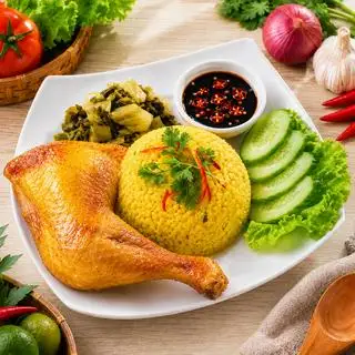 Hình ảnh Cơm gà xối mỡ ĐÙI GÓC TƯ (Best Seller)
