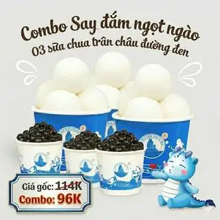 Hình ảnh Combo 03 Sữa chua trân châu đường đen