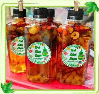 Hình ảnh Sâm Bông Cúc Táo Đỏ - Full 7 toping (chai 330ml)