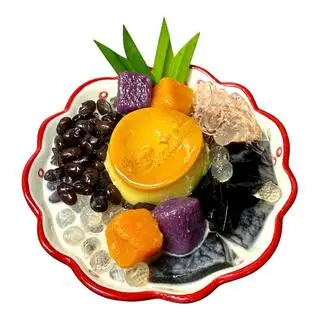 Hình ảnh Chè Flan Khoai Dẻo Đậu đen