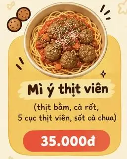 Hình ảnh Mì ý thịt viên 