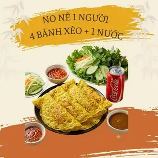 Hình ảnh Combo No Nê - 4 Bánh Xèo Tôm Thịt + 1 Nước