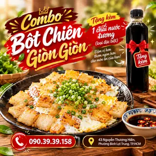 Hình ảnh Combo 2 phần Bột chiên 1 trứng và 1 chai nước tương pha sẵn thơm ngon