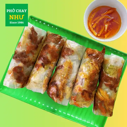 Bì Cuốn Chay - Vegan Spring Rolls - 60.000 ₫ tại  Phở Chay Như - Trương Quyền