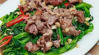 Tiết Kiệm 1: Bò Xào Rau Muống & Cơm + Canh Khoai Mỡ Nhỏ Thịt Bầm+ Free 1 Pepsi - 99.000 ₫ tại Cơm Việt - Bún Thịt Xào & Bún Thịt Nướng - Phạm Ngũ Lão