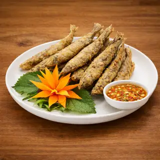 Cá trứng chiên - 105.000 ₫ tại Lẩu Tấn Lực - Chuyên Các Món Lẩu Nam Bộ - Bàu Cát 1
