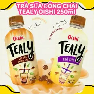 Hình ảnh Trà Sữa Oishi Tealy 250ml - Chai