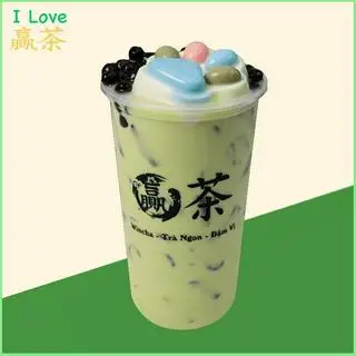 Hình ảnh Trà Sữa Matcha FullTopping Size L + Miếng Phô Mai Jerry Lớn