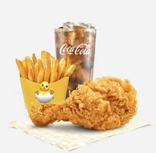 Hình ảnh Đùi gà rán - khoai tây - coca cola