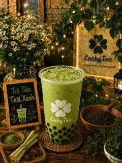 Trà sữa Thái xanh - 35.000 ₫ tại Tiệm Trà May Mắn - Đường Số 100