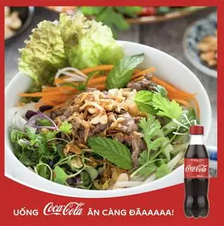 Hình ảnh Bún trộn bò + 1 Coca