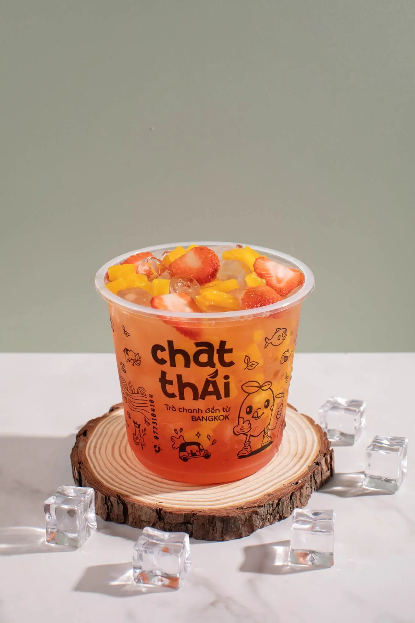 Hình ảnh Trà Dâu Tây Xoài Ngọt