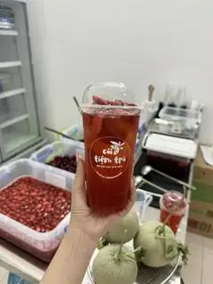Hình ảnh Trà dâu tây_ size L 700ml