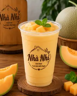 Sinh tố dưa lưới  - 39.000 ₫ tại Sinh Tố, Nước Ép & Trái Cây Tươi Nhà Nhi - Nguyễn Văn Linh