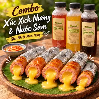 Hình ảnh Combo 2 xúc xích - 1 sâm bất kỳ