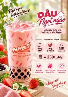 Hình ảnh Dâu hồng ngọt ngào size L (650ml)