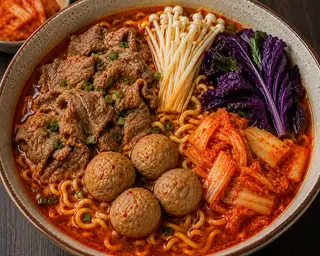 MỲ CAY KIM CHI BÒ - 72.000 ₫ tại BaBe Ăn Vặt Quán - Gà Rán & Pizza - Phạm Văn Đồng