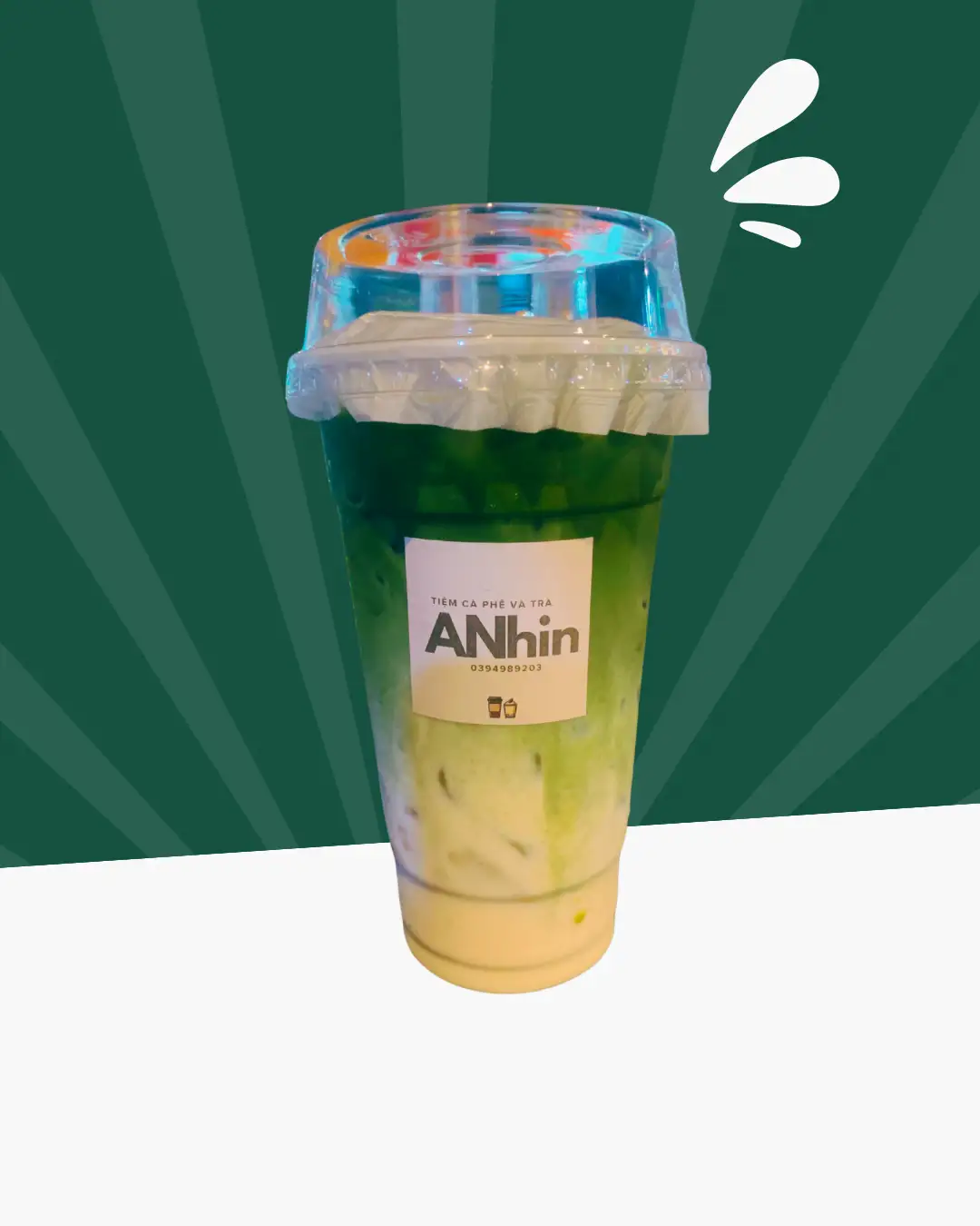 Matcha Latte Hạnh Nhân - 45.000 ₫ tại An Nhin - Matcha Latte & Houjicha Latte - Nơ Trang Long