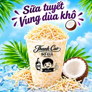 Hình ảnh Sữa tuyết Vụn Dừa Khô ( Size M ) 