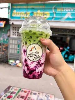 Hình ảnh Matcha Latte Việt Quất