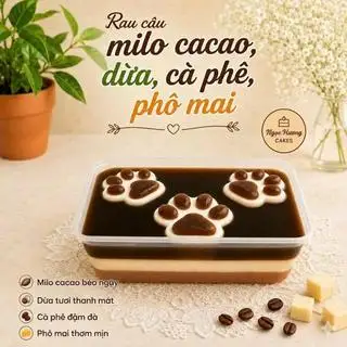 Hình ảnh Rau câu phô mai bàn chân mèo (hộp 700g)