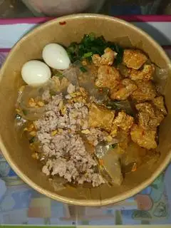 Hình ảnh bánh tráng dẻo muối nhuyễn thịt bằm mỡ hành tóp mỡ 