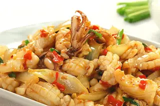 Hình ảnh Mực xào sa tế