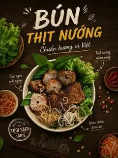 Bún thịt nem - bì - 45.000 ₫ tại Bún Thịt Nướng - Văn Cao