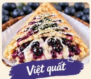 Hình ảnh Crepes Việt Quất