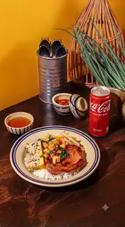 Hình ảnh Combo cơm tấm sườn chả - Coke