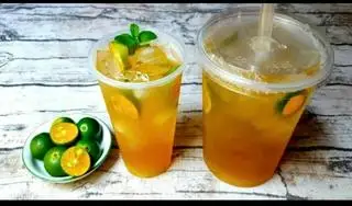 nước trà tắc  - 15.000 ₫ tại Quán Mẹ Kiệt - Bún Nước Tương & Bún Mắm Nêm - Nguyễn Văn Nghi