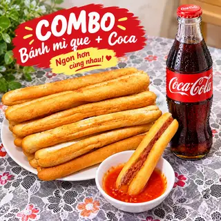 Hình ảnh Combo Bánh Mì Que Hải Phòng + Coca