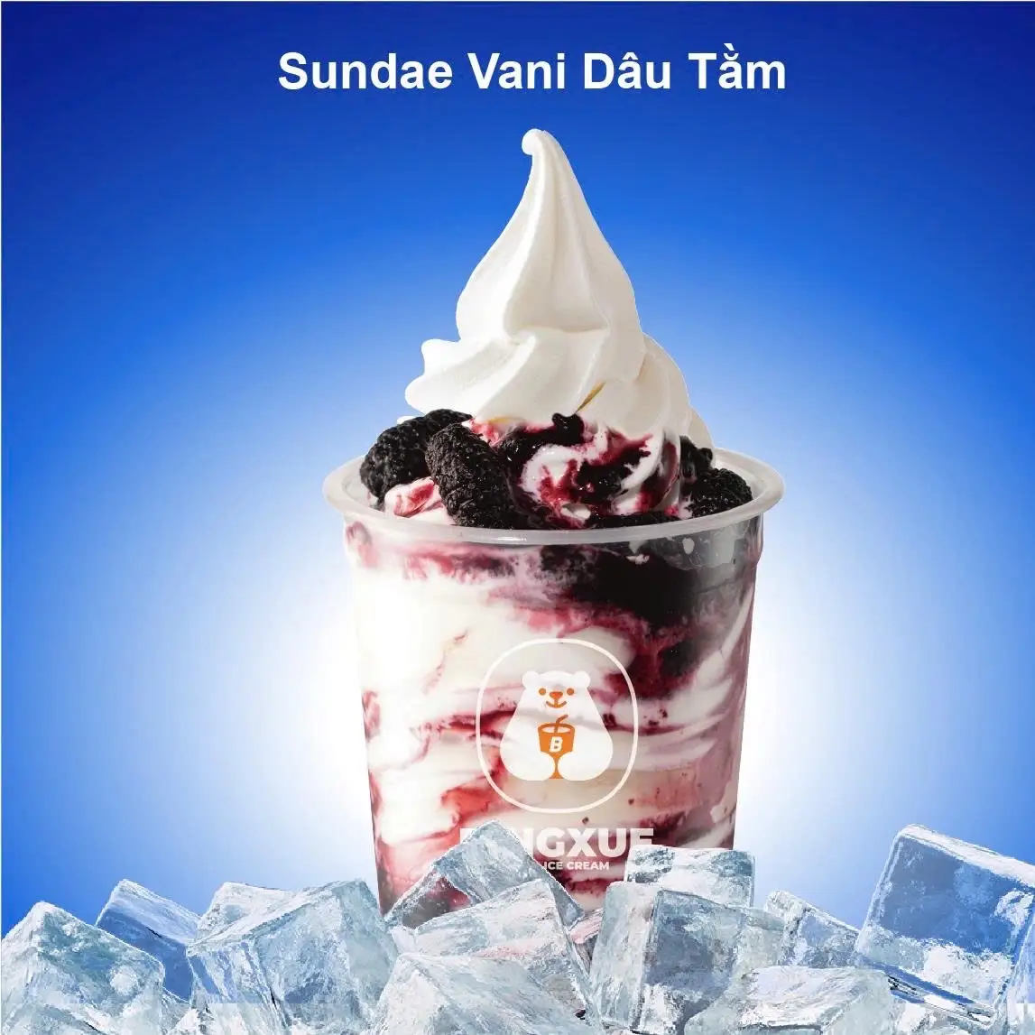 Hình ảnh Sundae Vani Dâu Tằm