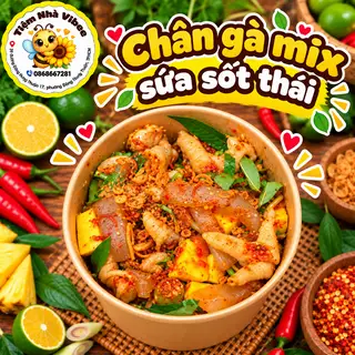 Hình ảnh Sứa Mix Chân Gà Sốt Thái 