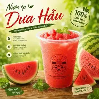 Nước Ép Dưa Hấu - Ly 1L - 18.000 ₫ tại Tiệm Nhà Mộc - Nước Ép - Trà Trái Cây & Trái Cây Chấm Muối - Nguyễn Kiệm