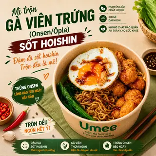 Mì trộn gà viên trứng (Onsen/Ốpla) sốt Hoishin - 51.800 ₫ tại Umee - Mì Trộn Thập Cẩm, Bánh Mì Xíu Mại Và Thịt Nướng - Trương Quyền