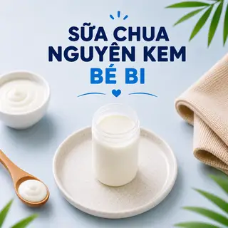 Hình ảnh SỮA CHUA NGUYÊN KEM - BÉ BI