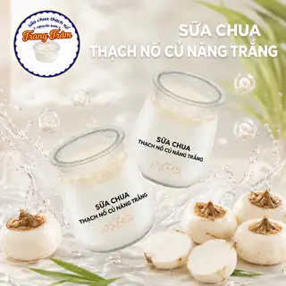 Hình ảnh sữa chua thạch nổ củ nắng trắng 