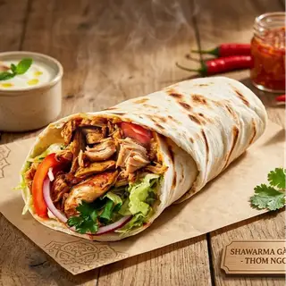 Hình ảnh Kebab cuộn - thịt gà 