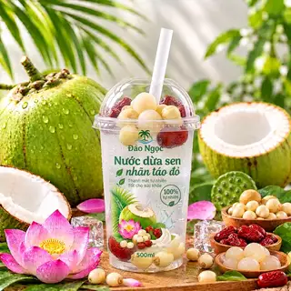 Hình ảnh Dừa sen nhãn táo đỏ