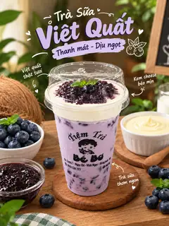 Hình ảnh Trà sữa việt quất