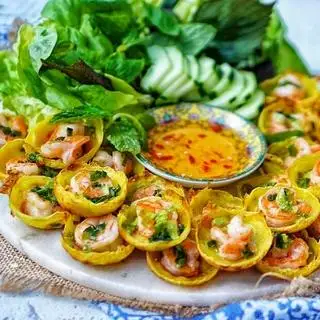 Bánh Khọt Tôm - 49.000 ₫ tại Cô Thơ - Bánh Xèo Miền Tây & Cháo Lòng - Đường Số 40